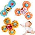 Baby Rattle Set With 3 Insect Themed Fidget Spinners
