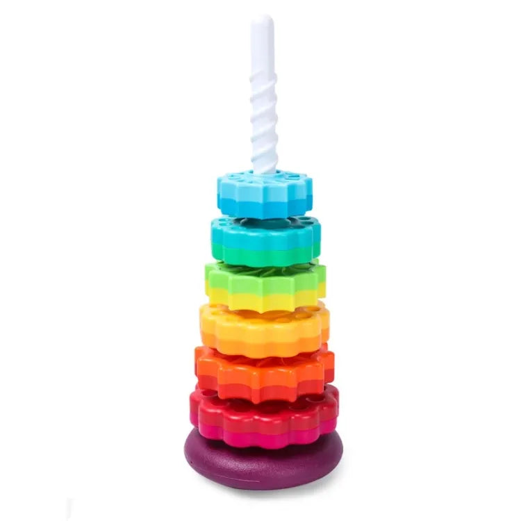 Rainbow Tower 5 Pcs Spinning Circle | Spinning Circle Toy For Kids ...