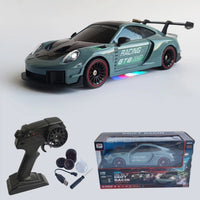 RC Porsche Drift Car with Rechargeable Battery & LED Lights