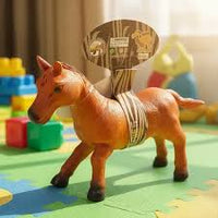 Soft Rubber Farmhouse Horse Toy Plush With Sound Effects