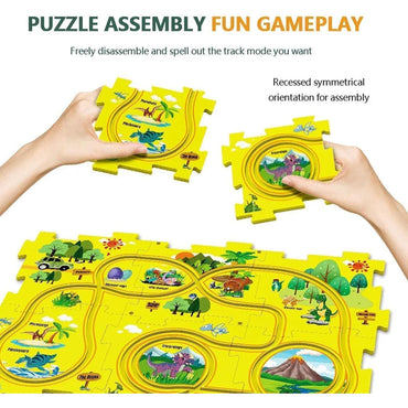 Rail Car Track Puzzle | 25 Pcs Rail Car Track | Design Your Own Track