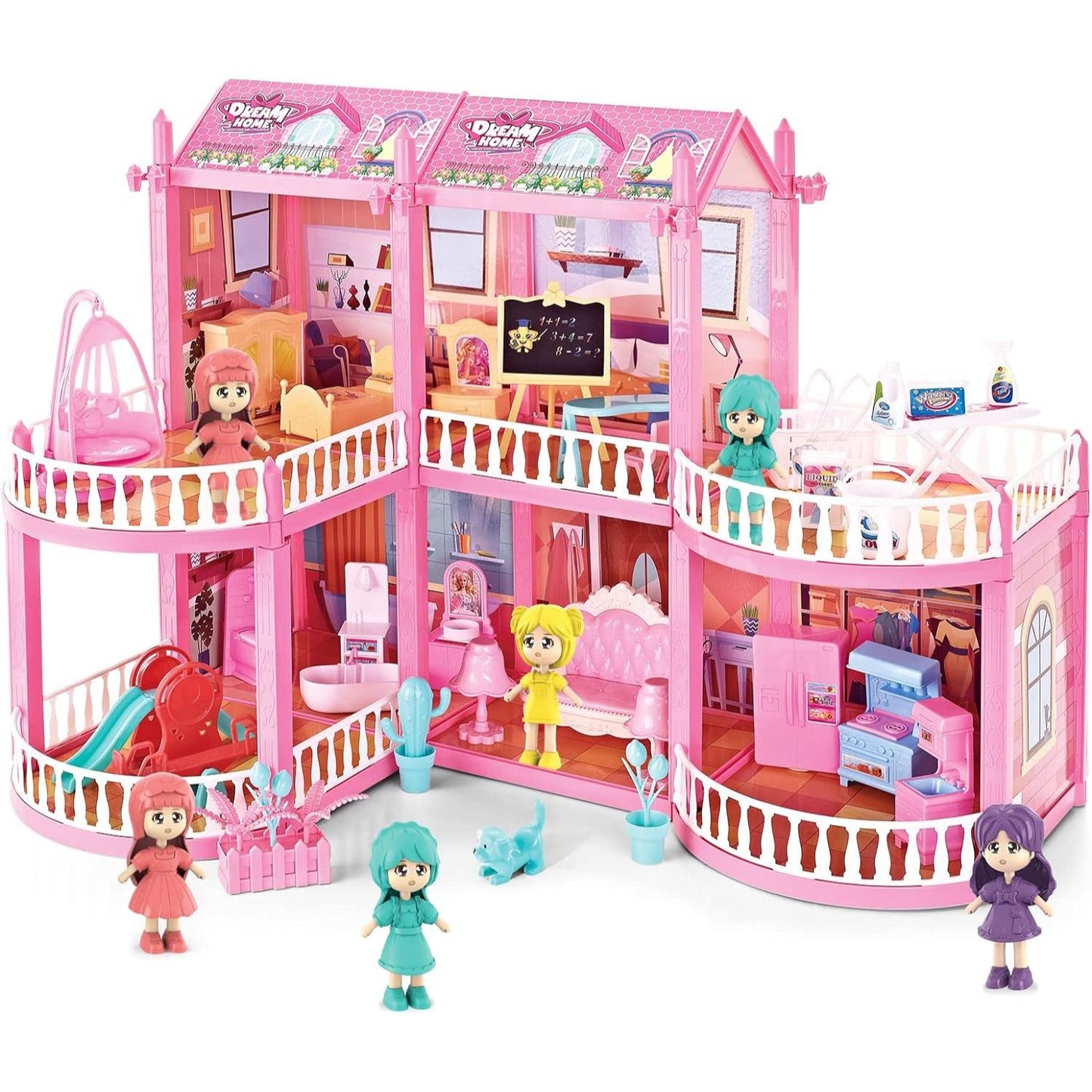 Castle Dream Home DIY | 150 Pcs Doll House For Girls