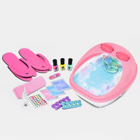 Girls Creator | Foot Spa Salon & Pedicure Kit | Nail Polish & Other Accessories