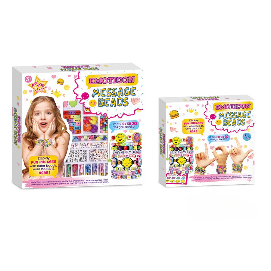 Emoticon Message Beads DIY | Makes 20+ Jewelry Pieces For Kids – The ...