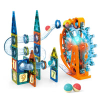 3D Colourful Magnetic Ferris Wheel Pipline | 71 Pcs Building Blocks