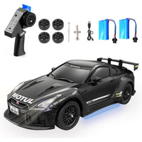 1:16 Scale 2.4GHz High-Speed Drift & Racing Remote Control Car with Rechargeable Battery & LED Lightning Effects