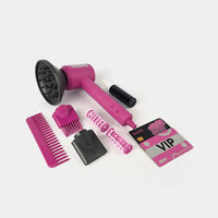 Toy Hair Dryer Set with Interchangeable Nozzles