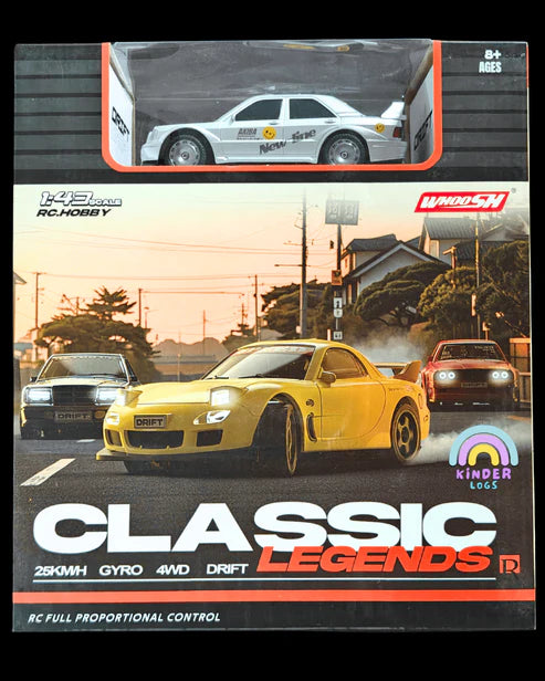Whoosh 1:43 4WD RC Drift Car with LED Lights