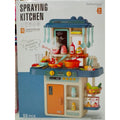 55 Pcs Kitchen Set | BeibeGood Spraying Kitchen DIY Kit With Light, Sound, Water, Chalk Board & Other Accessories