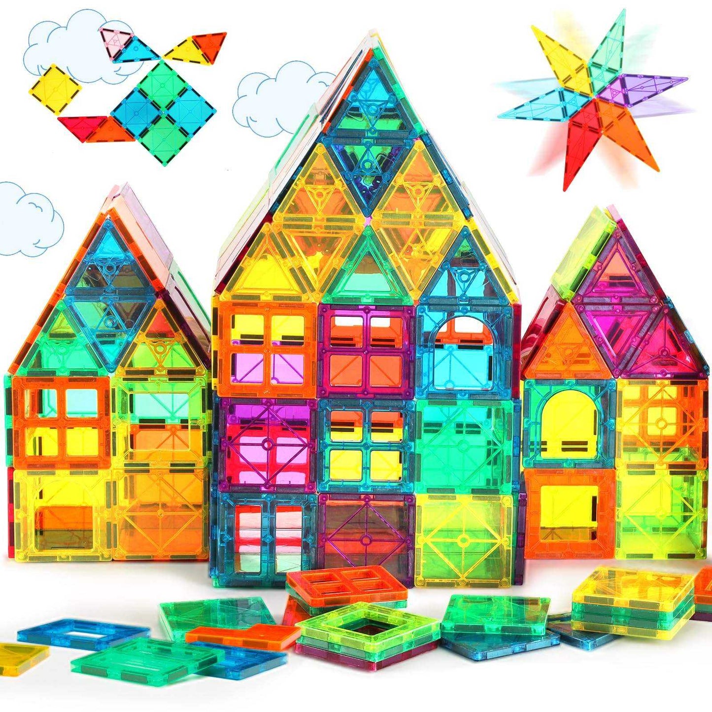 32-Piece Magnetic DIY Building Blocks Set 2-in-1