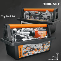 18-Piece Toolbox Set with Toy Electric Drill
