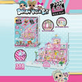 Lol Surprise Doll House 318 Pcs | 4 Floor Play Set With Interactive Doll & Toys | Led Lights With Detailed Accessories