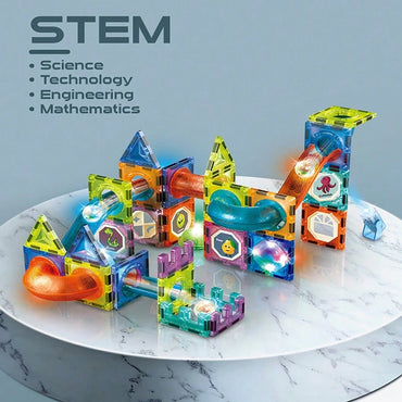 75Pcs Lightning Magnetic Blocks & Balls Set | 3D STEM Toy