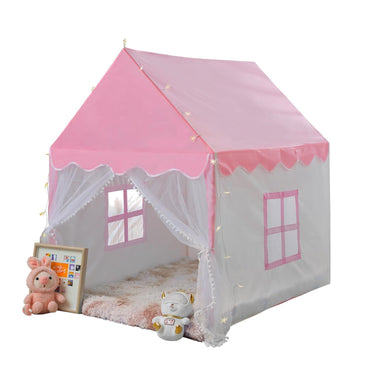 Tent House With Lights | Big Tent House For Kids | Pink Princess Playhouse Castle