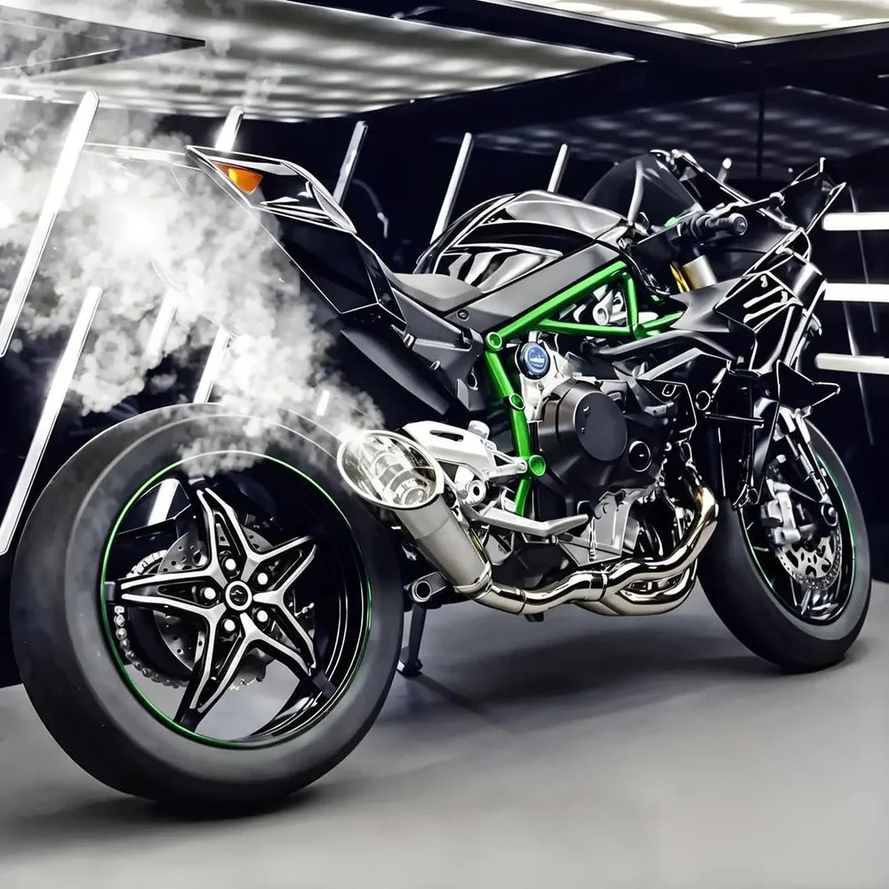 1:6 Diecast Kawasaki Ninja H2R with LED Lights