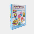 Play Sand Ice Cream Store Set with Colorful Magic Sand, Cones, Scoop & Creative Molds