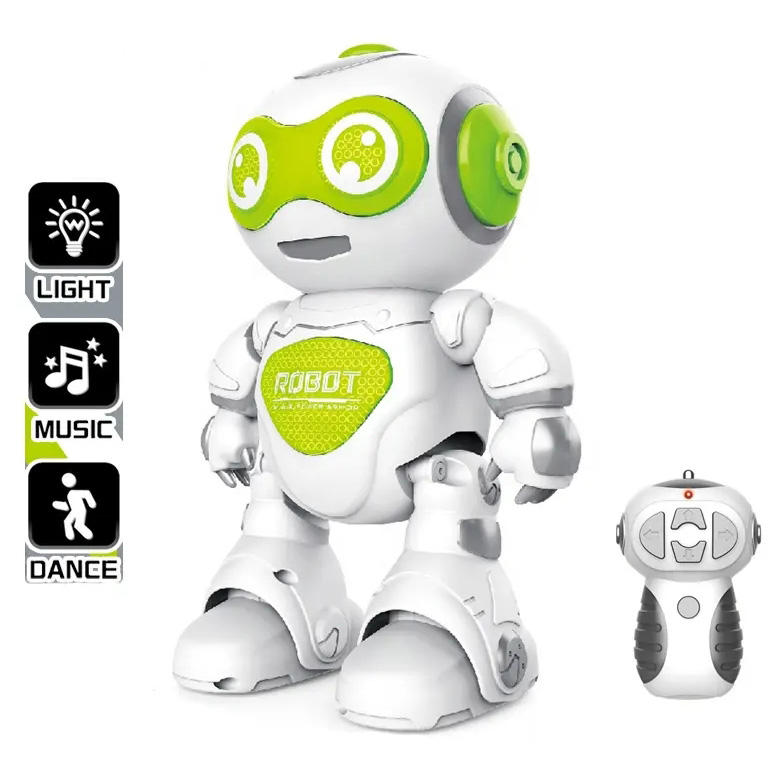 RC Dancing Robot Toy with LED Lights & Music