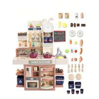 DIY Dream Home Kitchen Play Set With 33+ Accessories