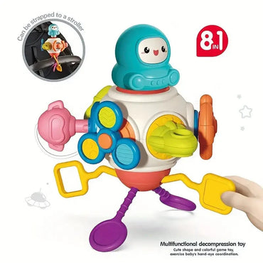 8-in-1 Space Busy Cube Toy with Interactive Activities