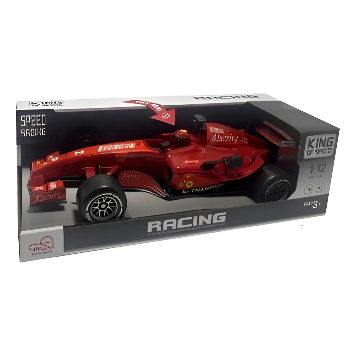 Racing Red Ferrari F1 Toy Car | 1:12 Scale Friction Car