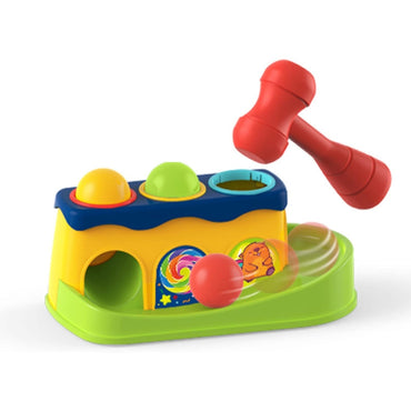 Huanger Knock Ball Slide Toy with Hammer