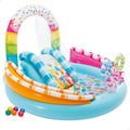 INTEX Inflatable Candy Themed Pool For Kids 5ft 7in x 5ft 6in x 4ft (1ft Depth)