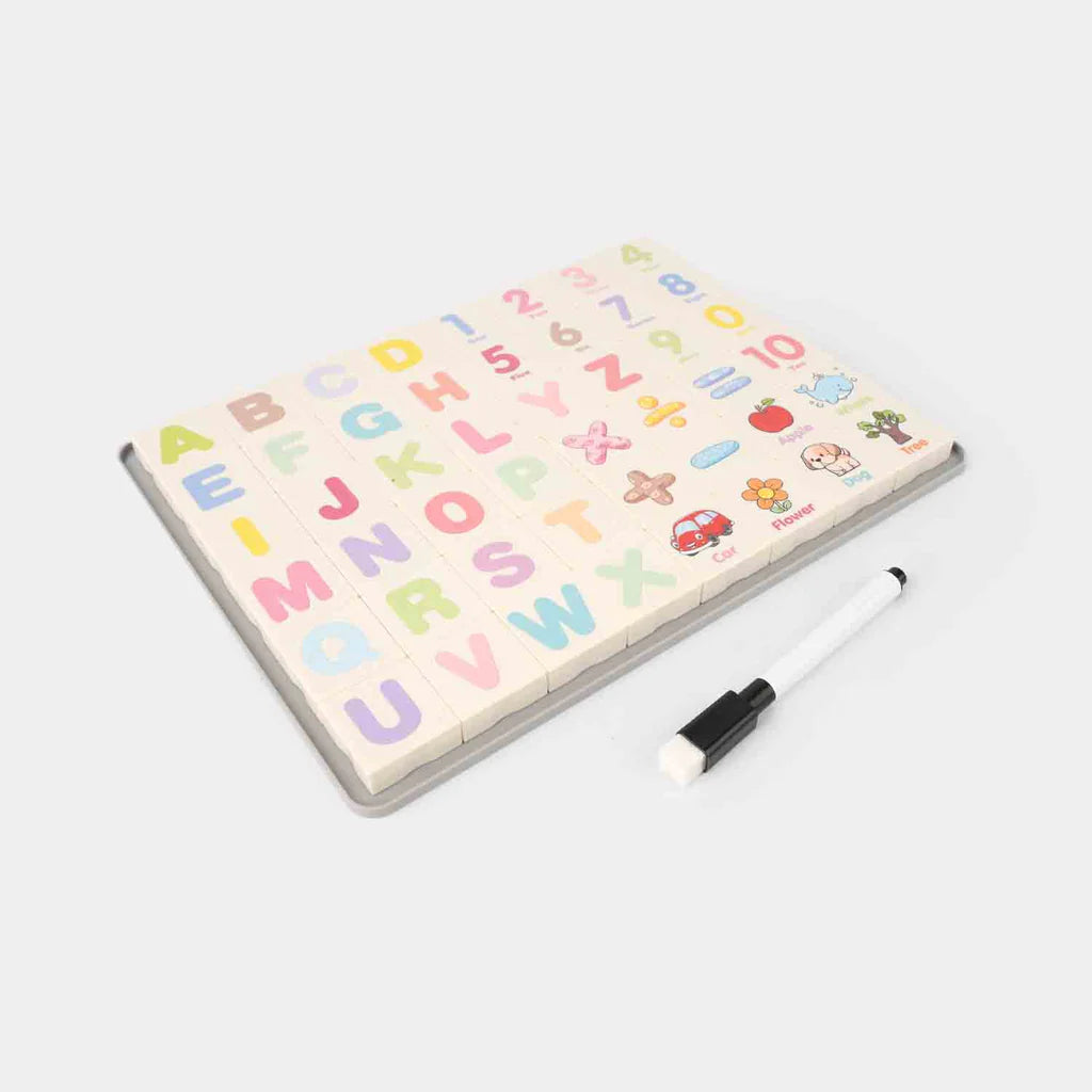 2-in-1 Magnetic Alphabet & Number Puzzle Game | Educational Toy