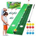 Golf Game Play-set With 2-Meter Putting Mat | Golf Balls & Flag Targets