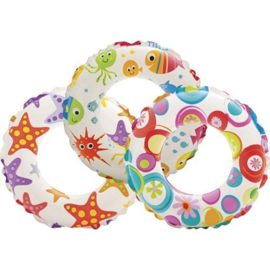 Intex Inflatable Cute Fish Print Floating Tube For Kids