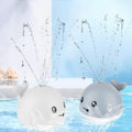 Mini Whale Fountain Happy Bath Toy  With Water Spray & LED Lights