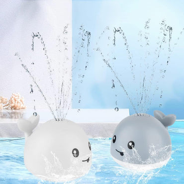Mini Whale Fountain Bath Toy with LED Lights