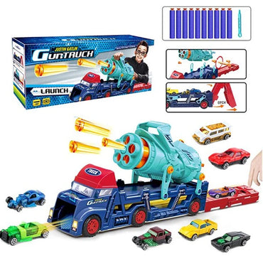 Multi Functional 2in1 Car Toy Truck | With Nerf Gun & Car Launcher Toy Truck