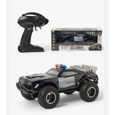 2.4GHz Remote Control Police Themed Rock Crawler With Rechargeable Batteries & Lightning Effects