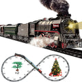 Holy Fun Train Track DIY Set With Steam Smoke,Track Pieces & Passanger Car