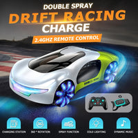 2.4GHz RC Drift Stunt Car with Lights, Music & Spray | Gesture Sensing Remote Control Car Toy for Kids Boys Girls
