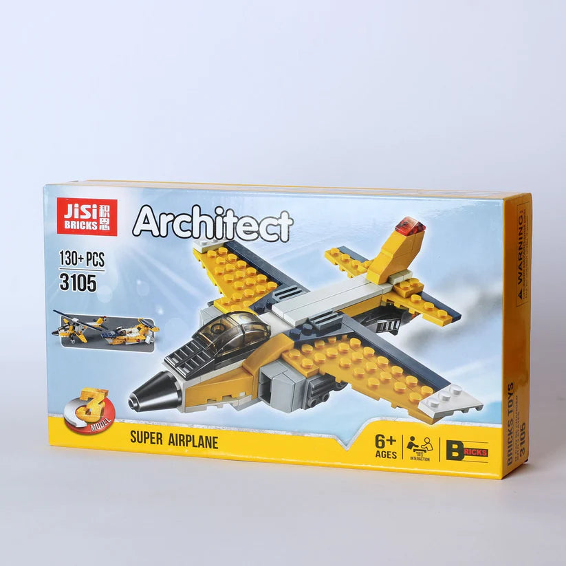 Decool 3-in-1 Super Airplane Building Block Set
