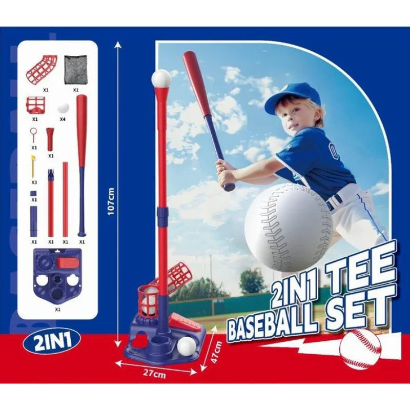 2in1 Baseball Bat | Baseball Practice Kit For Kids