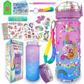 Decorate Your Own Mosiac Water Bottle | Colorful Water Bottle Craft Kit & DIY Art Set