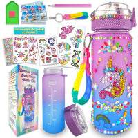 DIY Mosaic Water Bottle Craft Kit (600ml) | Decorate Your Own Set