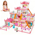 14 Rooms Doll House With Led Lights | Pretend Play Doll House With Barbie & Other Accessories