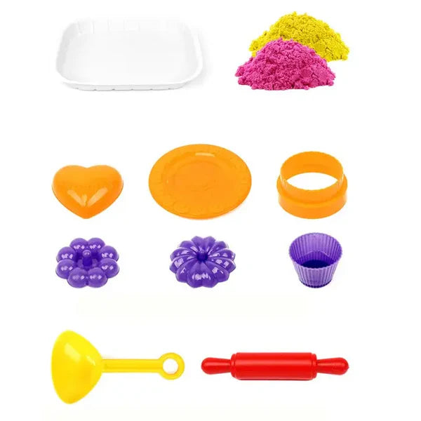 Lovely Cake Play Sand Set with 500g Kinetic Sand