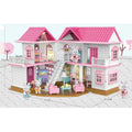 Luxurly Villa Doll Play House | Sender Family DIY Play Set WIth Lights & Bunnies