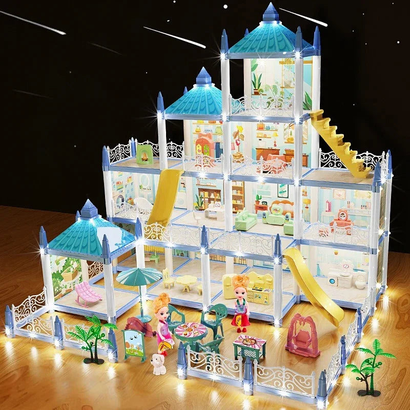 Princess House | 4 Storey Doll House Castle With Led Lights