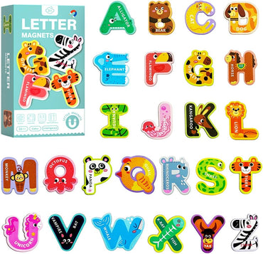 Animal Alphabet Refrigerator Magnets A–Z Set