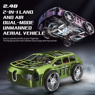 Remote Control Flying Car and Drone 2-IN-1 Land & Air Dual-Mode RC Car