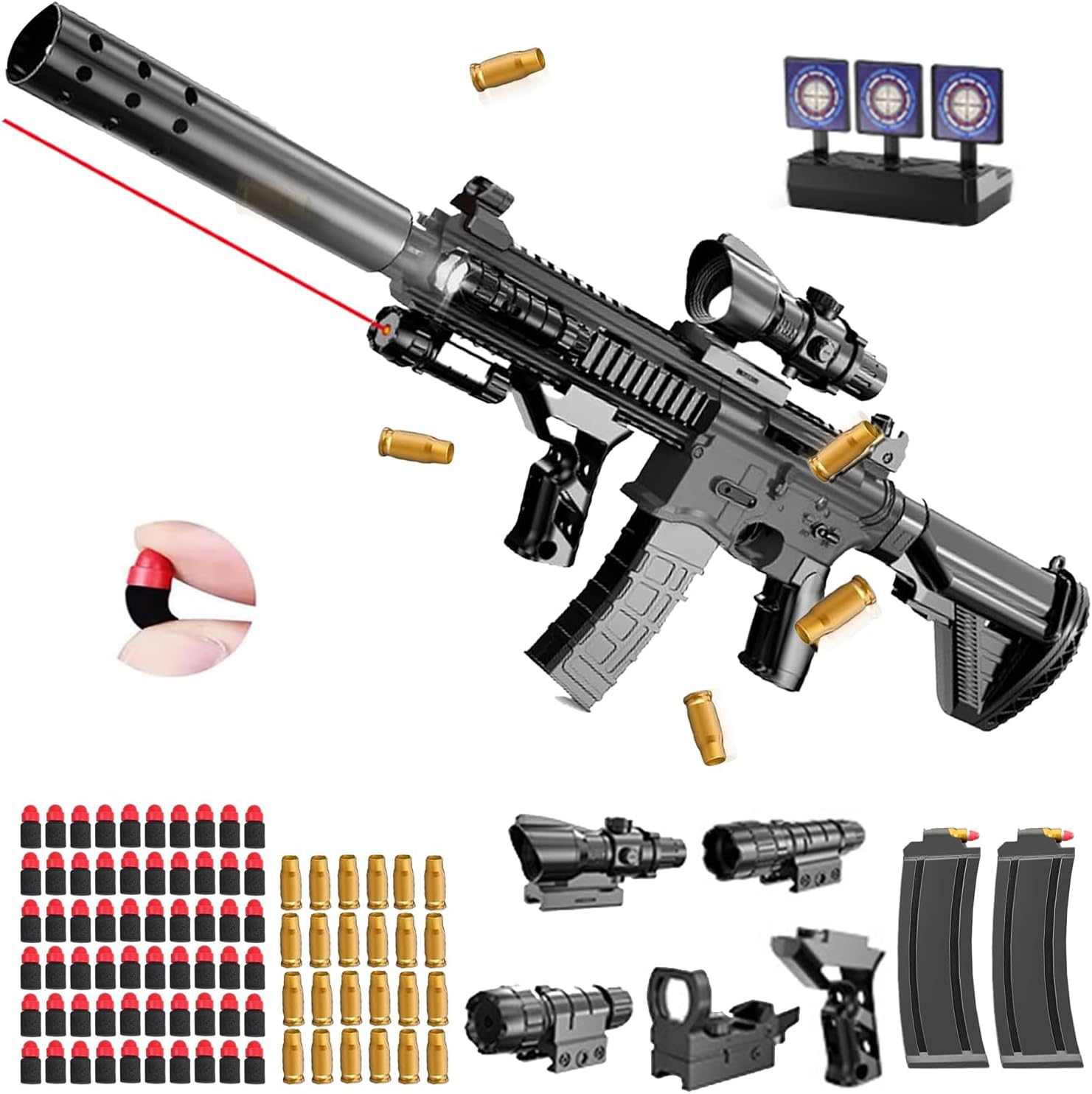 M416 Electric Gel Gun with Scope & Silencer