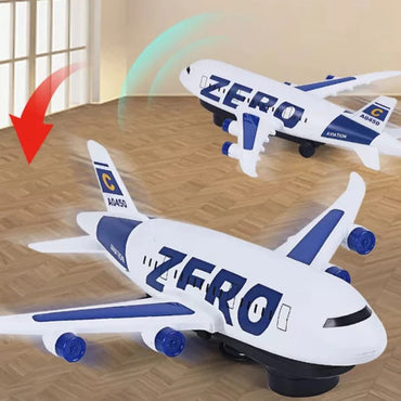 Zero Aircraft Take-Off Toy Plane with Vibrant Colourful LED Lightning Effects