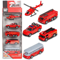 6-Piece Die-Cast Emergency Rescue Vehicle Set