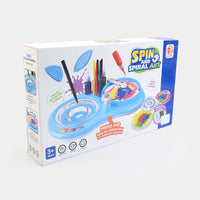 2-in-1 Spin & Spiral Art Kit with Ink Bottles