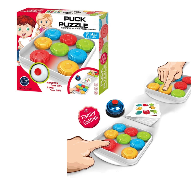 Puck Puzzle | Two Player Game | Competitive Slide Puzzle Game